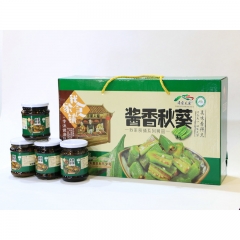 【山妞】沂蒙人家酱香秋葵360g*4瓶山东地方特色礼品盒小吃调料调味品拌饭拌面酱