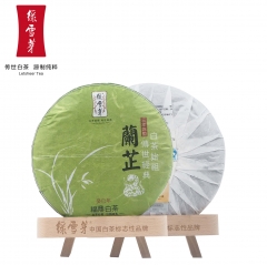 绿雪芽 福鼎白茶 高山老寿眉茶叶 老白茶饼 蛇年兰芷年357g